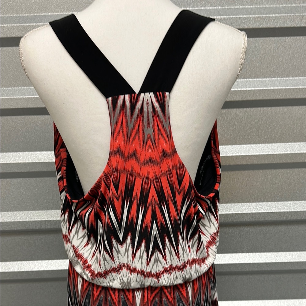 Vintage BISOU BISOU Women’s Tank‎ Maxi Dress Aztec Boho RETRO 90s Y2K Size 14 - Picture 4 of 8